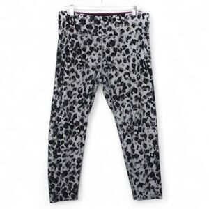 Calvin Klein Black‎ Gray Animal Print Women’s Leggings Size XXL